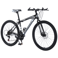 KASIDIAO山地自行车成人单车变速越野骑行男士赛车减震初中青少年高中 顶配-黑白色-辐条轮 24寸21速
