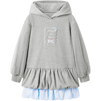 MiniPeace太平鸟童装春新女童连衣裙FBFAG120K 冰川灰 130cm
