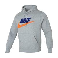 耐克（NIKE）卫衣男装2024春秋款运动服加绒保暖连帽套头衫FN3105-063 FN3105-063灰色内里加绒 M