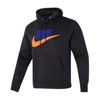 耐克（NIKE）卫衣男装2024春秋款运动服加绒保暖连帽套头衫FN3105-063 FN3105-010黑色内里加绒 L