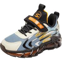 哈比熊童鞋春秋男童运动鞋儿童软底跑步鞋女童大童休闲鞋AS7778黑蓝28码 黑蓝1