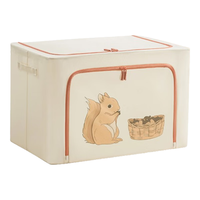 希维思 SIVASS衣服收纳箱家用衣物裤子整理盒放衣柜装被子的牛津布折叠筐袋布艺 小松鼠 100L（长60cm宽42cm高40）