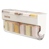 优勤（YOUQIN）内衣内裤收纳盒壁挂式袜子整理盒衣柜收纳贴身衣物三合 1个装-月光白【壁挂收纳】