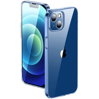 亿色适用苹果13promax手机壳iphone13promax超薄保护套气囊防摔硅胶透明TPU软壳简约男女款剔透白 超薄零感壳
