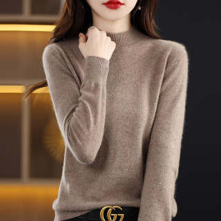 柯诗曼 秋冬超好看半高领针织衫女内搭高级感打底衫