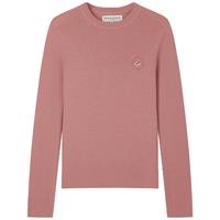 Teenie Weenie小熊2024秋季休闲简约舒适修身针织衫打底 浅粉色 155/XS