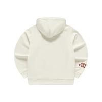 FILA FUSION斐乐潮牌男子连帽卫衣2024春季时尚纯棉针织上衣 云白色-WT 185/104A/XXL