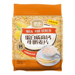 捷氏 蛋白质高钙牛奶麦片810g传统经典燕麦片大包装量贩家庭装谷物代餐