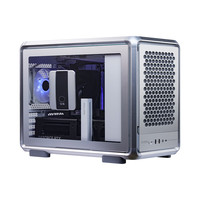 酷冷至尊 CoolerMaster）MF400 Mesh银色 MATX铝合金风道电脑机箱