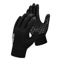 移动端、京东百亿补贴：卡尔美 骑行手套男毛线手套冬季保暖手套防寒触屏手套跑步运动训练 黑色