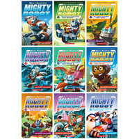 【即将涨价 送大片效果音频】Mighty Robot威猛机器人9册 英文原版全彩漫画Dog man神探狗狗 内裤超人 胖龙蓝蓝 猫小子小彼蒂同作者获作品 威猛机器人9册套装