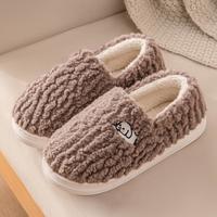 TZLDN 棉拖鞋男冬季居家室内情侣拖鞋毛毛鞋棉拖男加绒保暖