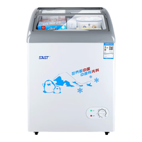 先科冰柜雪糕柜家用商用小型冷柜快速冷藏冷冻保鲜展示柜超市小卖部冰激凌省电速冻冷冻柜 SD/SC-148(带锁+置物篮) 148L