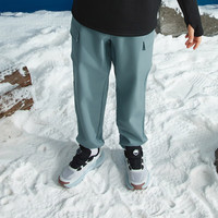 UNDER ARMOUR安德玛童装秋25儿童加绒运动裤梭织男女大童长裤束脚工装裤 烟雾蓝色【加绒款】 130