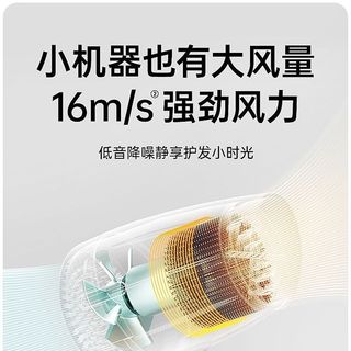 苏泊尔吹风机家用折叠电吹风大功率风力宿舍便携旅行速干护发