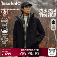 Timberland 男女同款防水三合一外套保暖羽绒内胆|0YH6M 0YH6M001/黑色 女生拍小一码 L