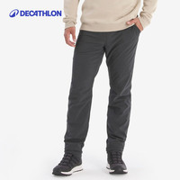 迪卡侬 NH100男士冬季雪地徒步防泼水保暖长裤 灰色 XL /W37 L32