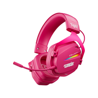 钛度 THS326四模游戏耳机蓝牙无线头戴式 7.1环绕音效 有线电竞 三角洲无畏契约fps听声辨位 浆果红