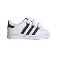 阿迪达斯(adidas)童鞋三叶草低帮板鞋魔术贴金标贝壳头休闲运动鞋小白鞋EF4842 EF4842 2
