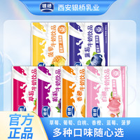 银桥 牛奶饮品菠萝、蓝莓、葡萄、草莓、香橙、白桃 200ml/袋