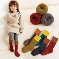 儿童袜子男女童中大童毛圈袜冬季加厚