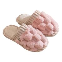 艾格辰 秋冬加绒棉拖防滑保暖情侣款