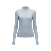 蕉内 热皮501+保暖内衣女士 小高领灰兰 L