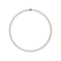 京润珍珠 gN pearl 芳华925银淡水珍珠项链精美珍珠礼盒实用