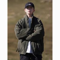 Konzen日系复古加厚保暖工装棉服男女冬季宽松立领面包服棉衣外套