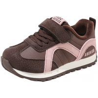 ABC KIDS童鞋儿童软底保暖鞋2025冬季女童加绒运动鞋男童二棉鞋 棕粉 37 内长约23.95cm