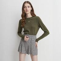 ZARA 女式时髦撞色休闲通勤优雅气质高级防走光A字半身短裙