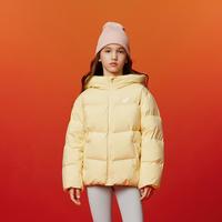 亚瑟士 童装25年冬季中大童宽松短款泡芙羽绒服外套