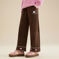 Hello Kitty 女童秋季裤子2025新款中大童装洋气舒适休闲灯芯裤子