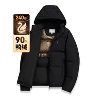 与狼共舞 连帽加厚御寒男士羽绒服