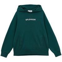 JACK&JONES 纯棉舒适潮流简约罗纹袖口底摆刺绣字母装饰连帽卫衣