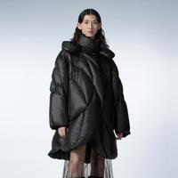 江南布衣 冬羽绒服宽松连帽长袖外套女