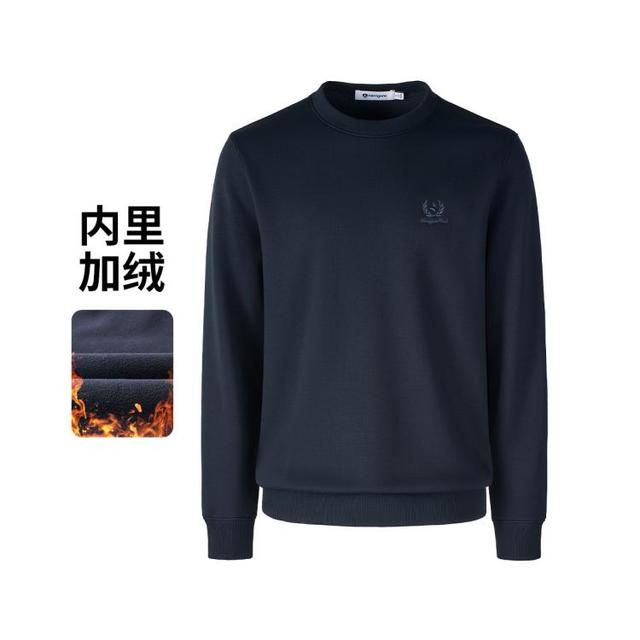 navigare 意大利小帆船 秋冬都市通勤防风保暖圆领套头男士净色长袖卫衣