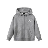 AIR JORDAN Jordan 25冬新款男女童连帽开衫卫衣防风立领温暖加厚