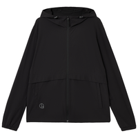 JACK&JONES 杰克琼斯秋季透气网眼凉感弹力连帽防晒夹克