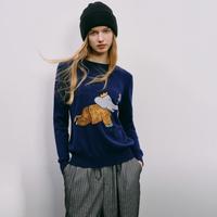 Havva 秋冬强推舒适好穿提花针织衫易打理软糯轻盈打底毛衣2025秋季