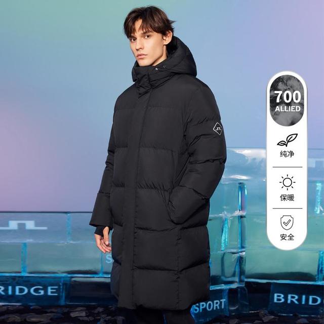 J.Lindeberg 金·林德伯格 秋冬轻商务时尚连帽700蓬松度长款羽绒服外套