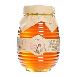 甜蜜万家 2斤土蜂蜜 农家自产枣花蜜纯正蜂蜜玻璃瓶装