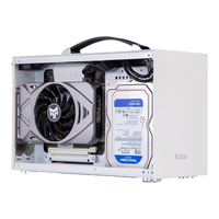 PCCOOLER 超频三 蜂鸟1 I100CW PRO MINI-ITX机箱 非侧透 白色