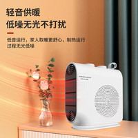 荣事达 暖风机家用小型取暖器办公室桌面暖脚电暖器热风机NTS-208B白