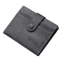 滕阁厢 卡包证件包超薄卡包多卡位百搭软皮小巧便携水墨薄款卡夹证件包 灰蓝色