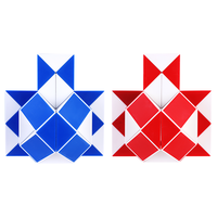 得力得力(deli)百变魔尺魔蛇弹力结构儿童男女小孩初学者教程 36段魔尺-蓝