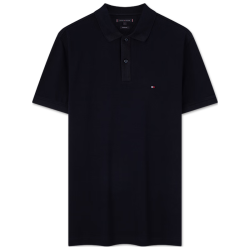 TOMMY HILFIGER 【绣标合身】纯棉简约绣标POLO衫 休闲合身短袖 MW0MW34785
