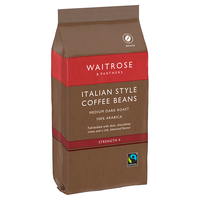 维特罗斯 Waitrose100%阿拉比卡咖啡豆 意式醇厚拼配中深度烘焙黑咖啡227g 100%阿拉比卡豆227g