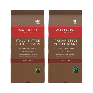 维特罗斯 Waitrose 原装进口 意式经典拼配100%阿拉比卡咖啡豆227g*2袋