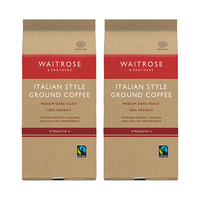 维特罗斯 Waitrose意式拼配 黑咖啡 100%阿拉比卡研磨咖啡粉227g*2袋